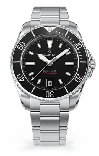 Monta Oceanking, 60-Minute Bezel, Black Dial — #1 in Watches on Top Shelf