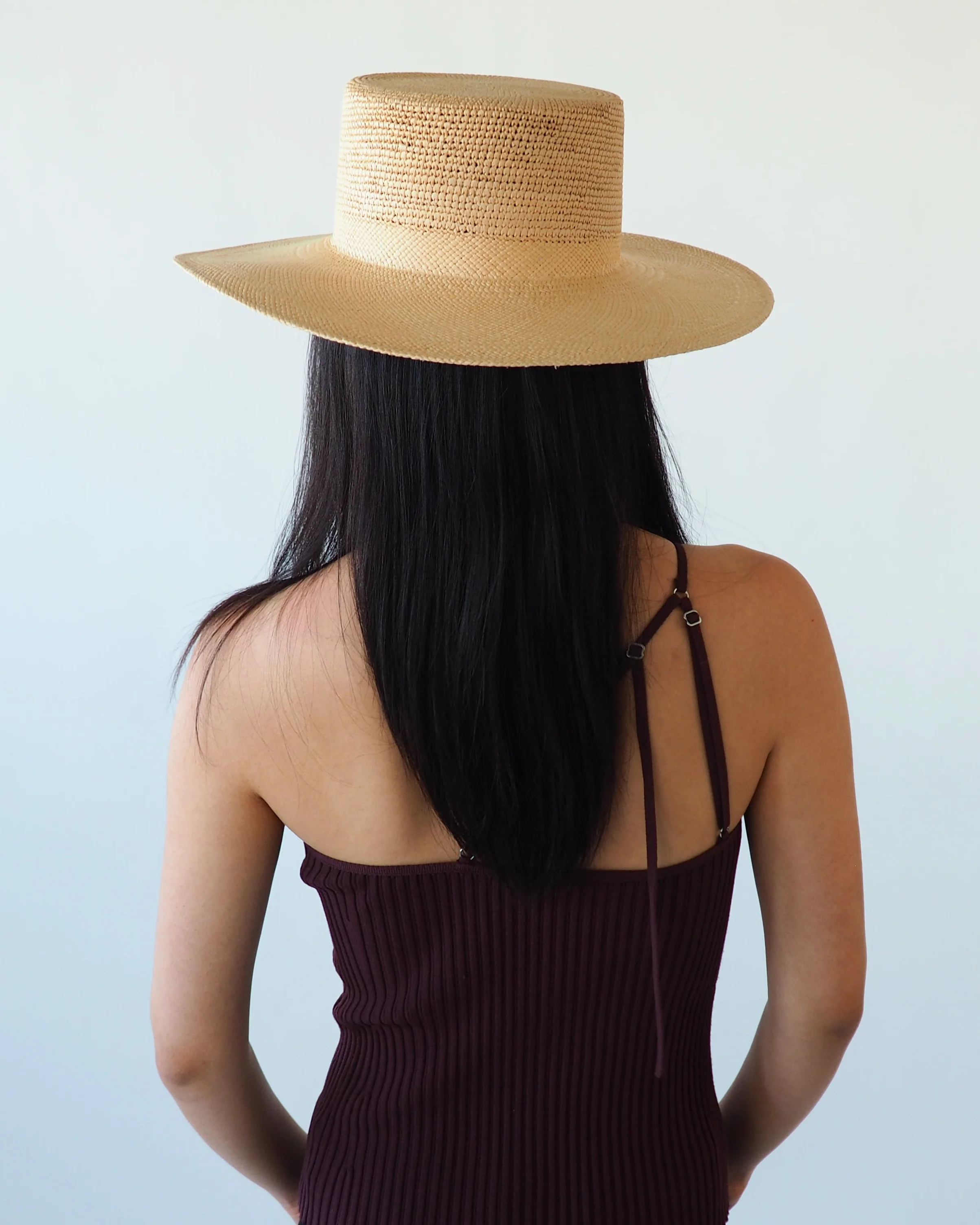 Clyde Cielo Hat in Tan Toquilla Straw — #6 in Hats on Top Shelf